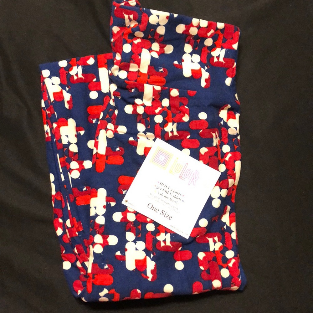 LulaRoe American Dreams Collection OS leggings